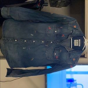 Western Lucky Brand denim long sleeve shirt